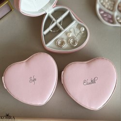 "Love Story" Personligt hjerte smykkeskrin med navn