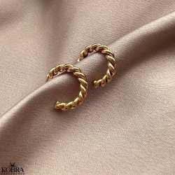 "Zilla" snoet guld hoops / reringe