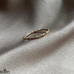 "Sally" twisted gold ring
