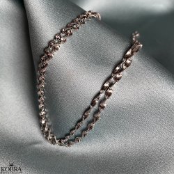 "Verano" snoet dobbelt ankelkde i sterling slv