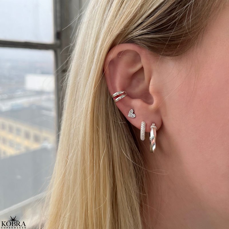 "Amber" earcuff / earring in silver