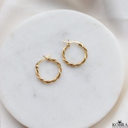 "Sally" smukke snoet guld hoops