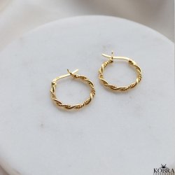 "Sally" smukke snoet guld hoops