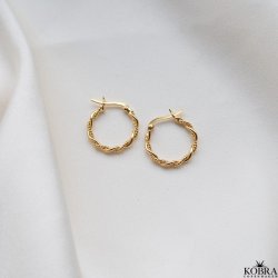 "Sally" smukke snoet guld hoops