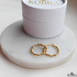 "Sally" smukke snoet guld hoops