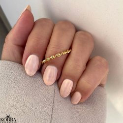 "Esmeralda" snoet ring i forgyldt 