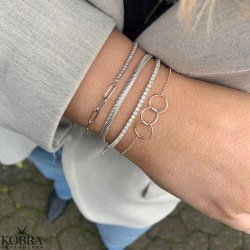 "Ivy" tennis armbnd i sterling slv 