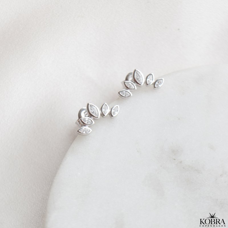 "Demi" unikke slv restikker med sten