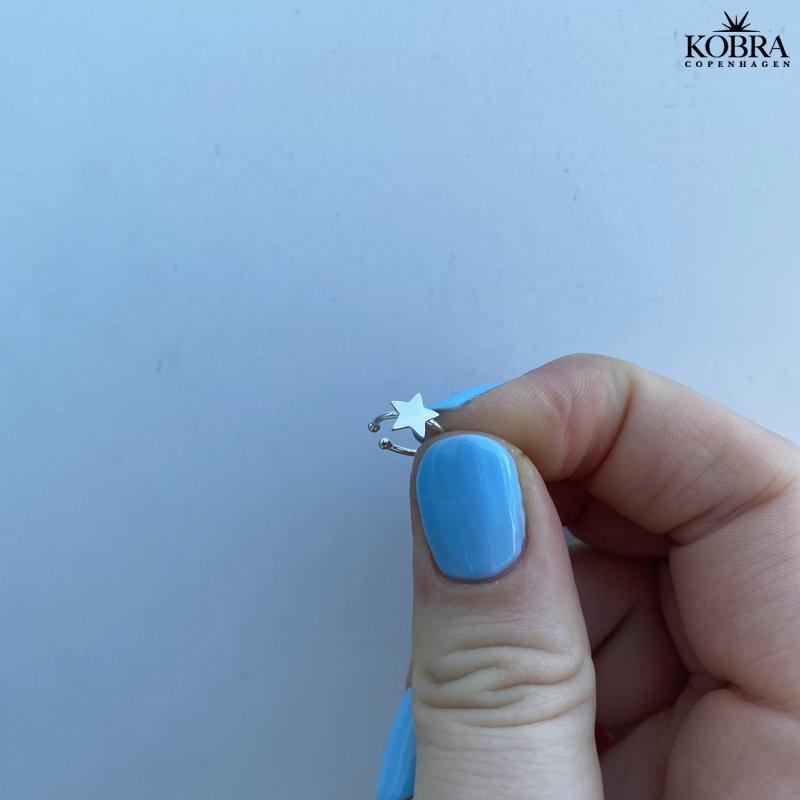 "Little star" stjerne earcuff i slv