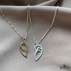 "Soulmate" girlfriend necklace with heart