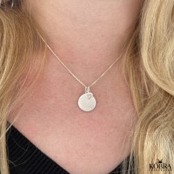 "Rocket" Hjerte charm med sten i slv