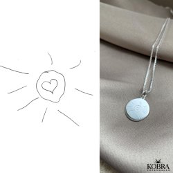 Silver necklace with own design