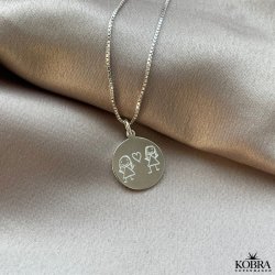 Silver necklace with own design