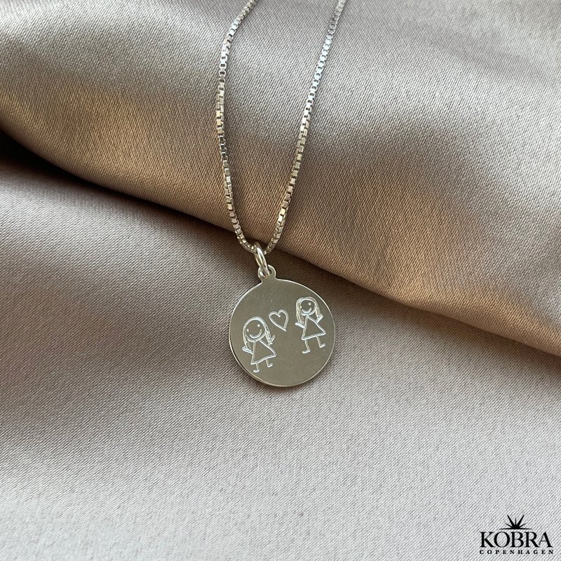 Silver necklace with own design