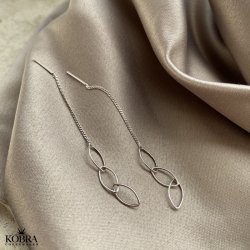 "Willow" slv reringe / retrde med "blade"