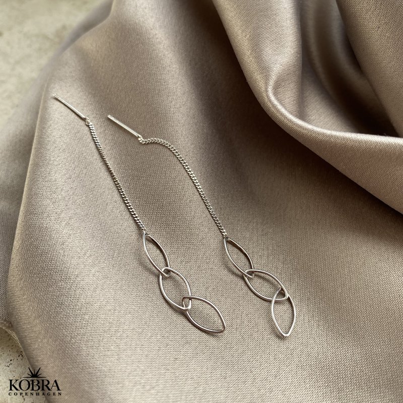 "Willow" slv reringe / retrde med "blade"