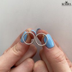 "Apollo" runde cirkelformet reringe i sterling slv