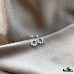 "Mini sicily" sm fine slv restikker med ferskvandsperler