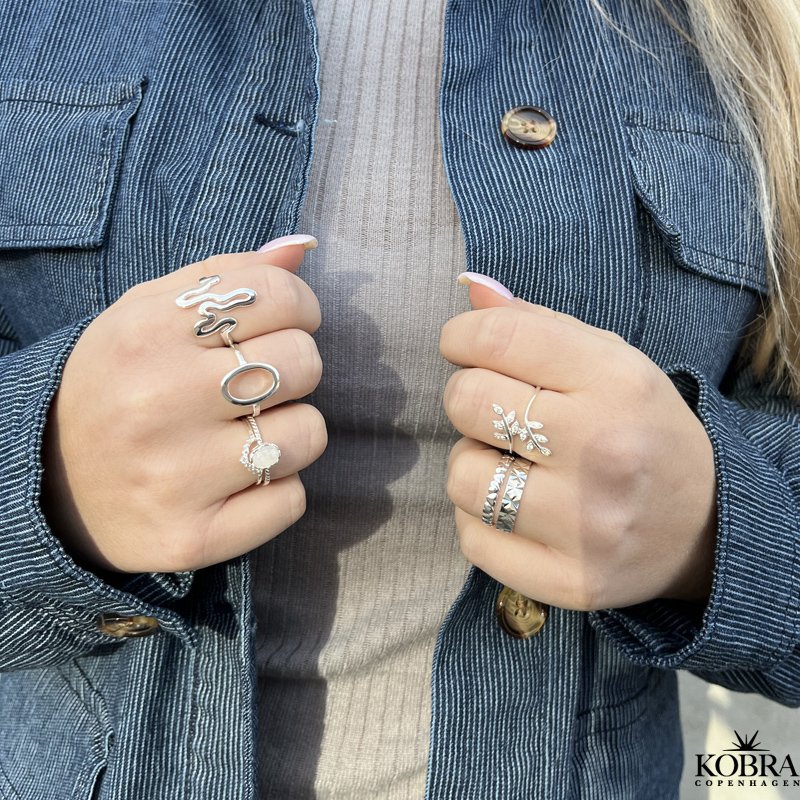 "Cyrus" oval ring i sterling slv