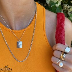 "Reign" slv halskde med gravering og venezia kde