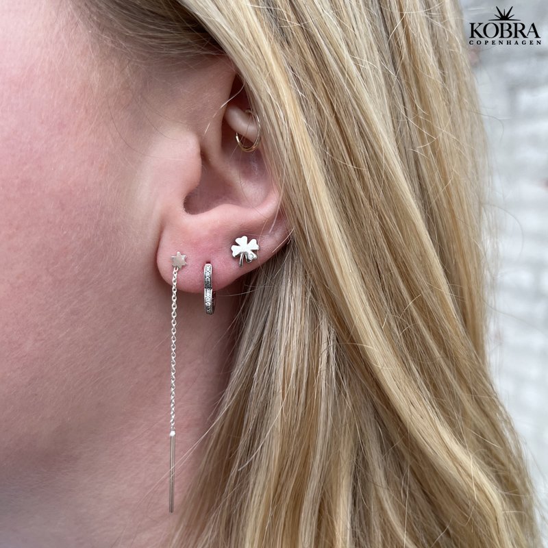 "Grace" sm firklvere i slv med lille sten