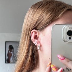 "Demi" unikke slv restikker med sten