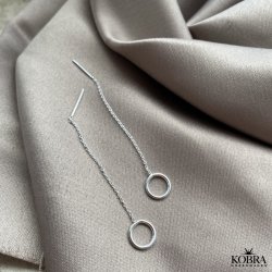 "Mini Apollo" trdreringe i slv med lille cirkel