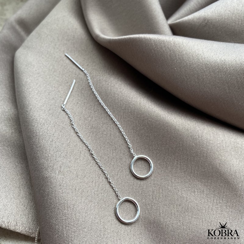 "Mini Apollo" trdreringe i slv med lille cirkel