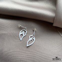 "Soulmate" 2 delt slv hjerte reringe med dine bogstaver