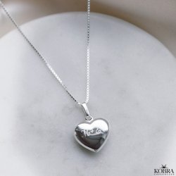 "Liva" silver necklace with personal engraving