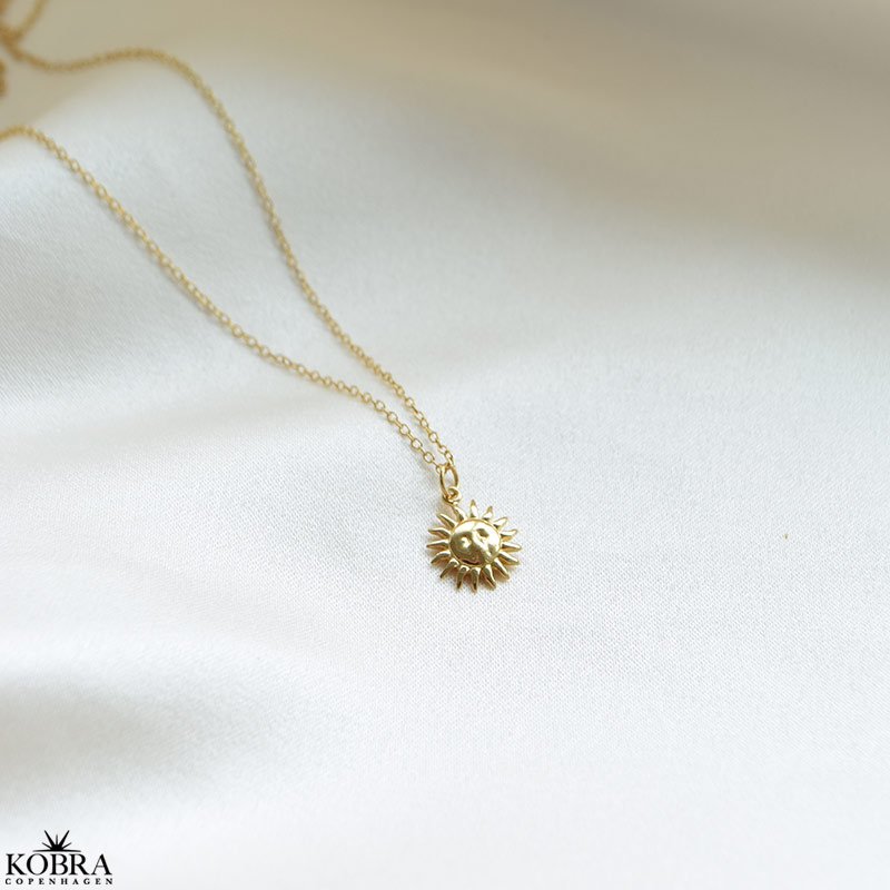 "Sunny" Sol halskde i 18k forgyldt
