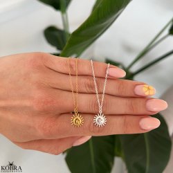"Sunny" Sol halskde i sterling slv