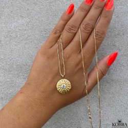 "Torino" gold-plated necklace which symbolizes the sun