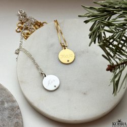 "Precious" 18 karat forgyldt amulet med din gravering