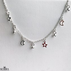 "Josie" slv ankelkde med sm vedhng