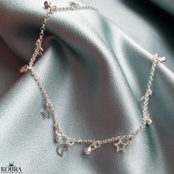 "Josie" slv ankelkde med sm vedhng