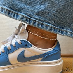 "Clinton" 1mm panzer ankelkde i sterling slv 