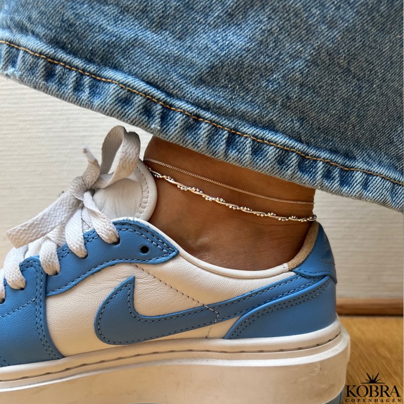 "Clinton" 1mm panzer ankelkde i sterling slv 