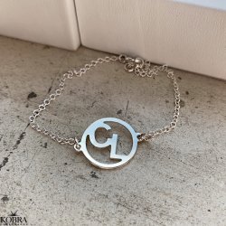 "Close to you" handmade silver bracelet