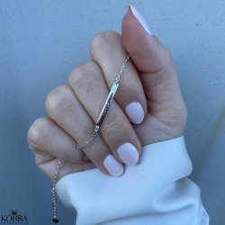 "Rosalyn" slv armbnd med personlig gravering