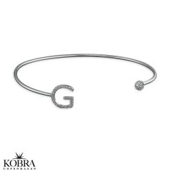 "Zoey" Personal bracelet with your initial - in silver or gold plated