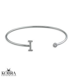 "Zoey" Personal bracelet with your initial - in silver or gold plated