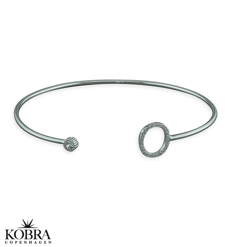 "Zoey" Personal bracelet with your initial - in silver or gold plated