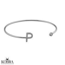 "Zoey" Personal bracelet with your initial - in silver or gold plated