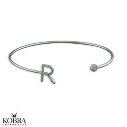 "Zoey" Personal bracelet with your initial - in silver or gold plated