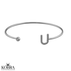 "Zoey" Personal bracelet with your initial - in silver or gold plated