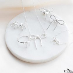 "Leonora" sljfe armbnd med hvide zirkonia i slv