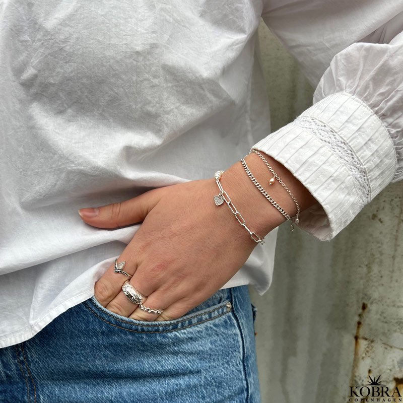 "Clinton" 3mm panzer armbnd i sterling slv