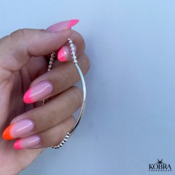 "Carly" slv armbnd med slvkugler