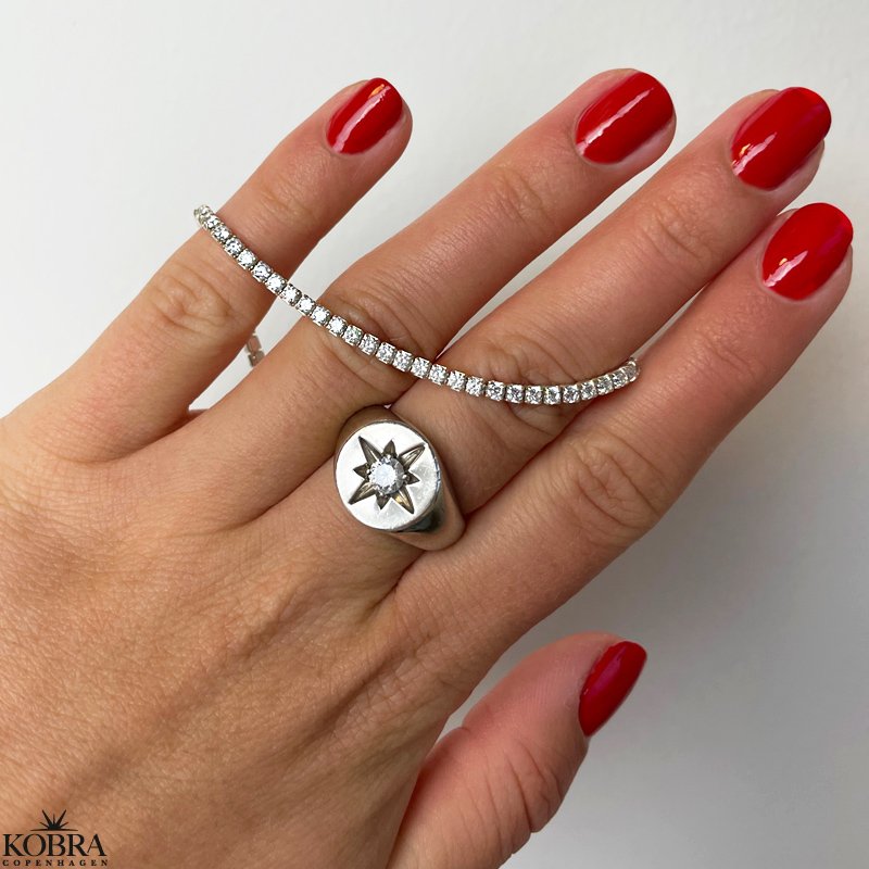 "Ivy" tennis armbnd i sterling slv 